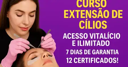 Curso Extensão de Cílios: Ganhe 12 Certificados